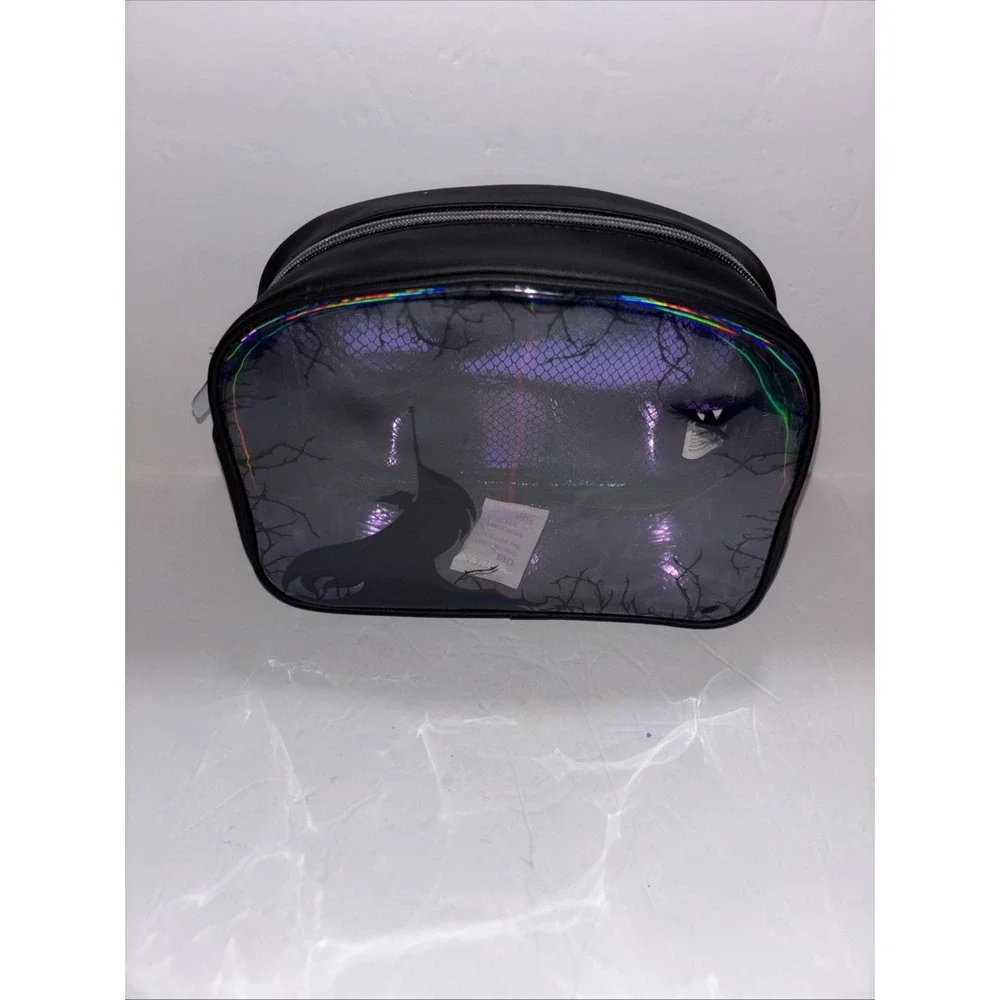 New Bath & Body Works Disney Maleficent Iridescent Cosmetic Makeup Bag Dragon